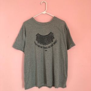 XL “Fight for the things that you care about” RGG Ruth Bader Ginsburg Shirt